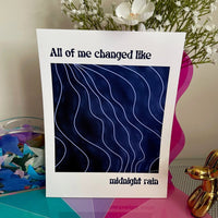 Midnight Rain art print - MangoIllustrated - Physical Art Print