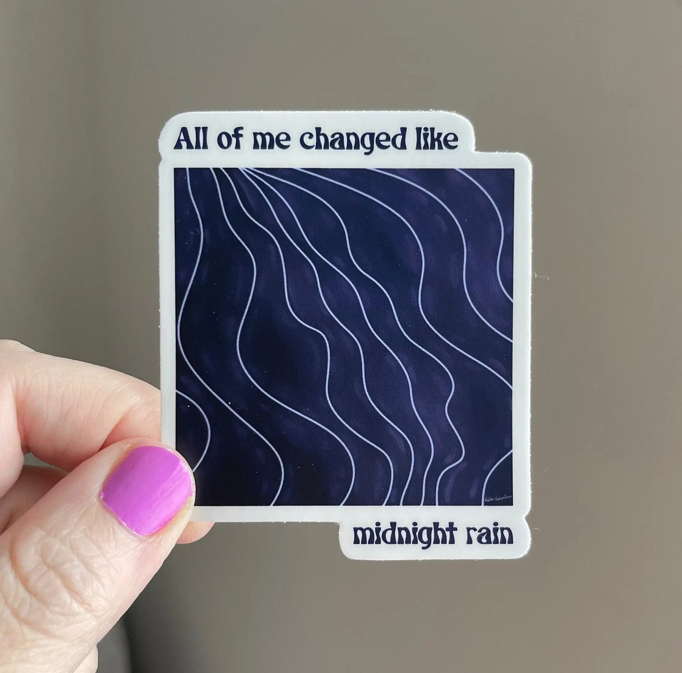 Midnight Rain sticker - MangoIllustrated - Sticker