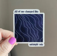 Midnight Rain sticker - MangoIllustrated - Sticker