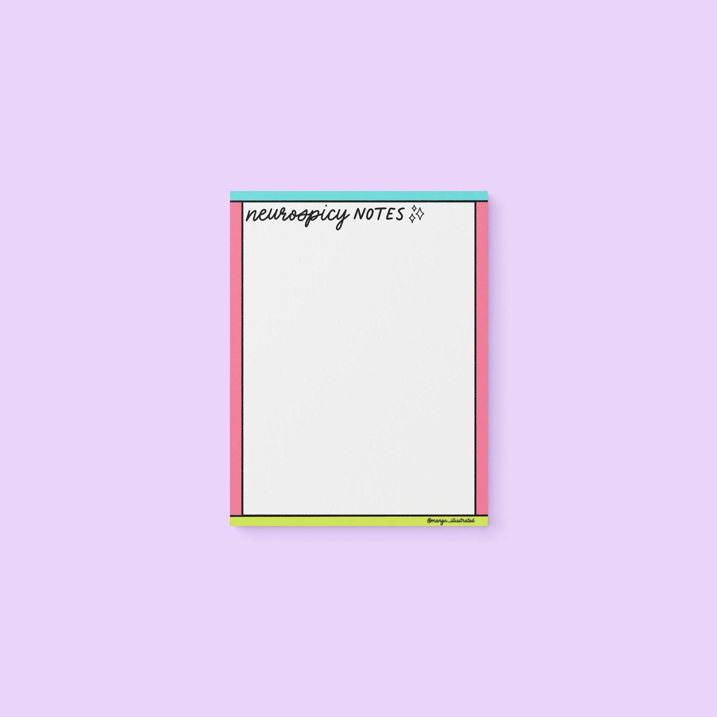 Neurospicy notes notepad - MangoIllustrated - Notepad