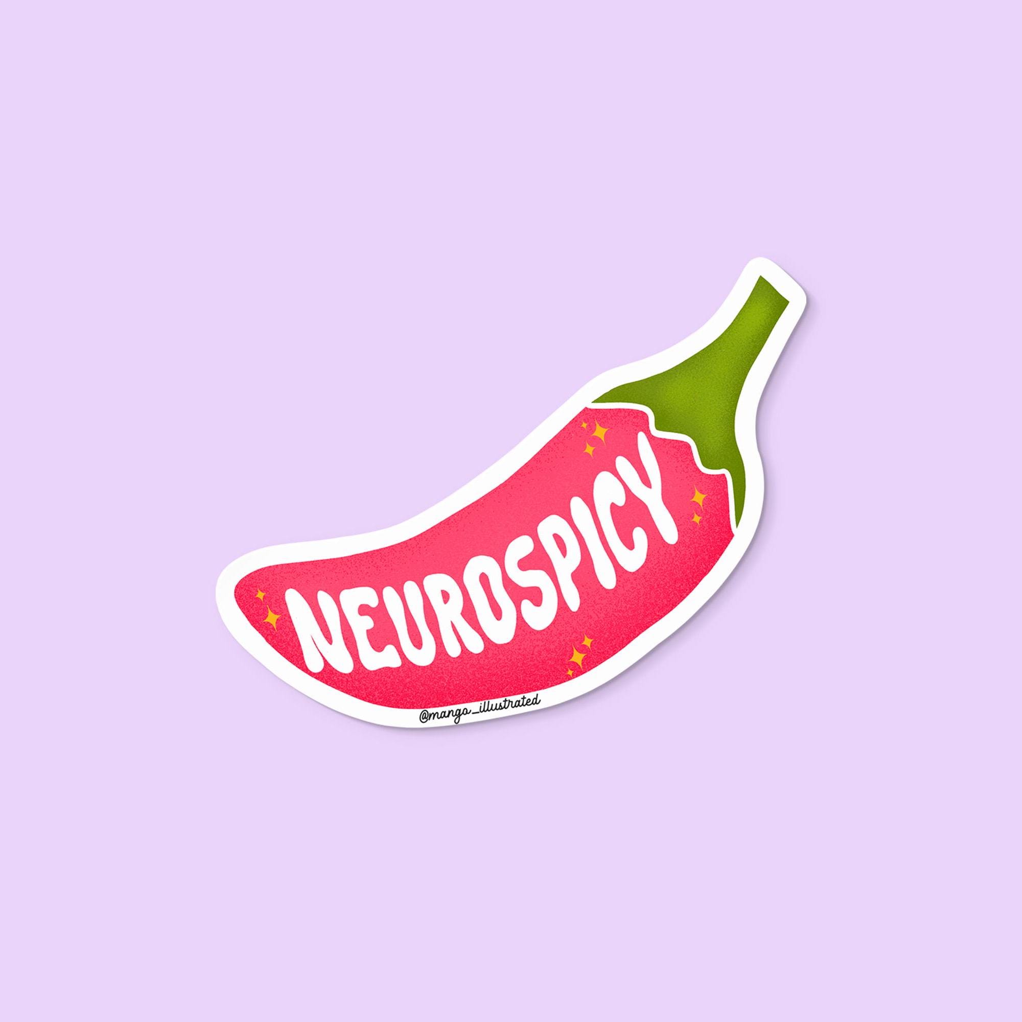 Neurospicy sticker - MangoIllustrated - Sticker