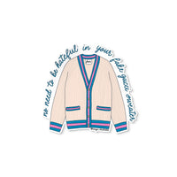 No need to be hateful in your fake gucci sweater sticker - MangoIllustrated - Sticker
