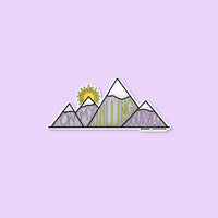 On my hilling journey sticker - MangoIllustrated - Sticker