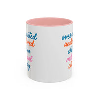 Over - educated under - loved childless millennial Cat Lady Mug - MangoIllustrated - Mug