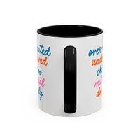 Over - educated under - loved childless millennial Dog Lady Mug - MangoIllustrated - Mug