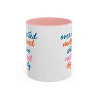 Over - educated under - loved childless millennial Dog Lady Mug - MangoIllustrated - Mug