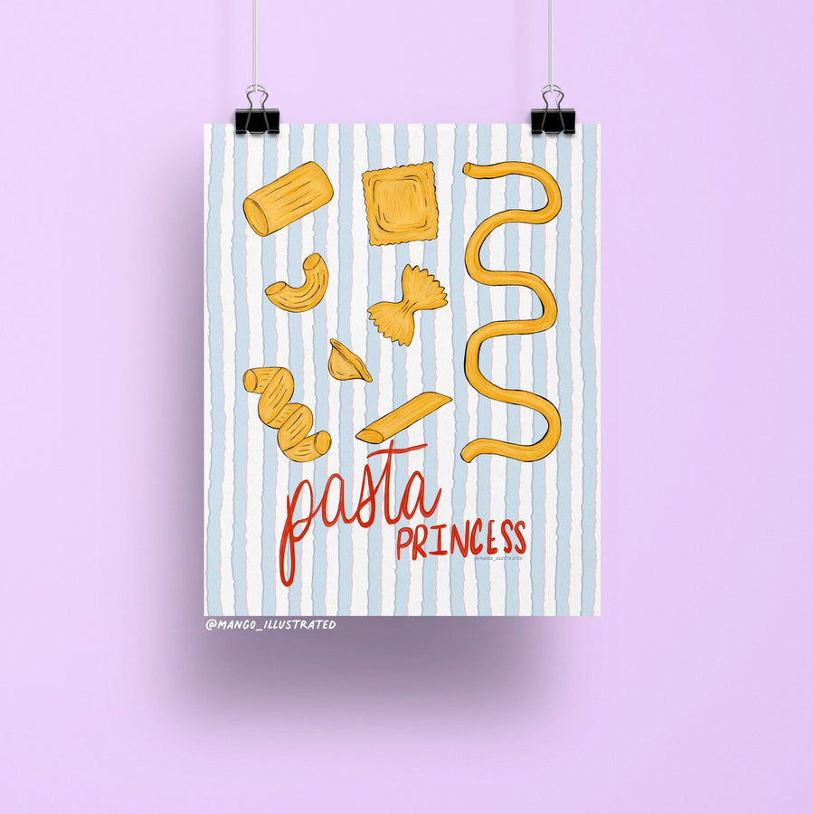 Pasta Princess art print