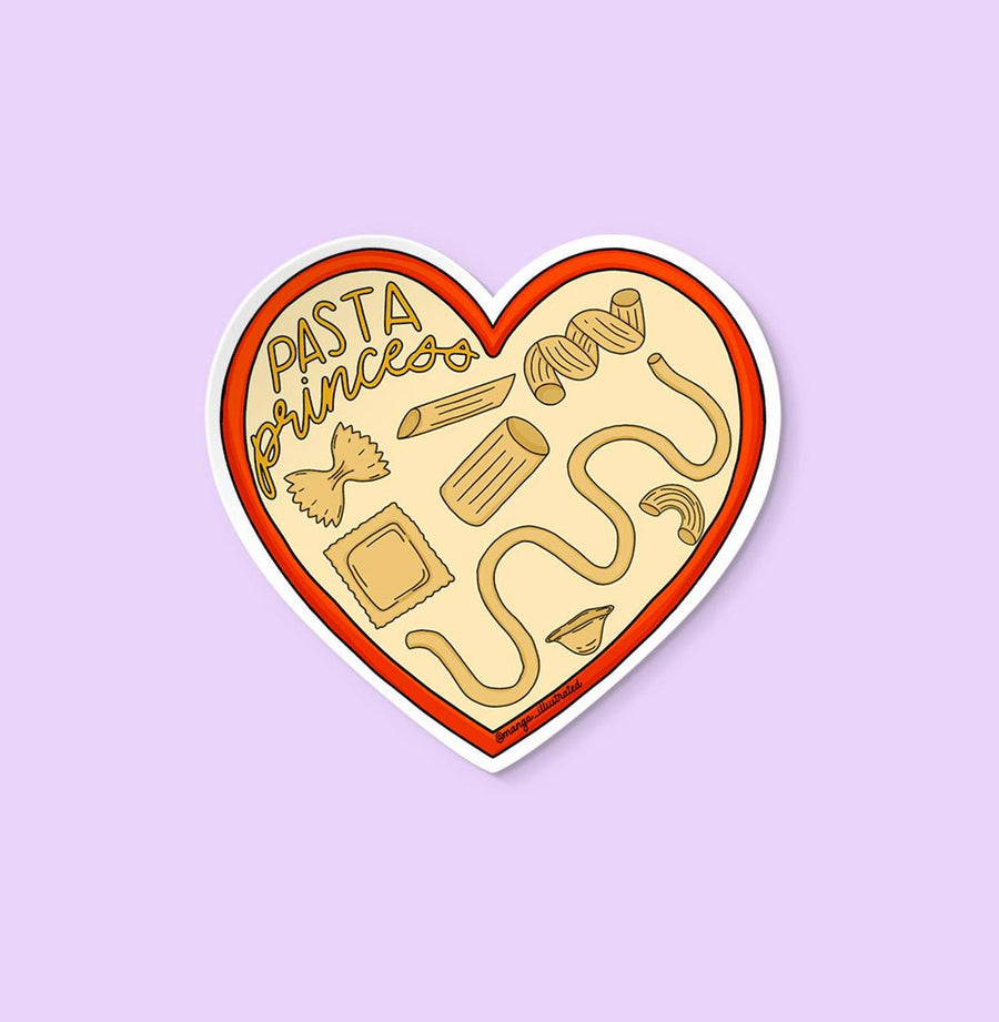 Pasta princess sticker - MangoIllustrated - Sticker