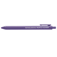 Pathological People Pleaser jotter gel pen - MangoIllustrated - Pens