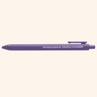 Pathological People Pleaser jotter gel pen - MangoIllustrated - Pens