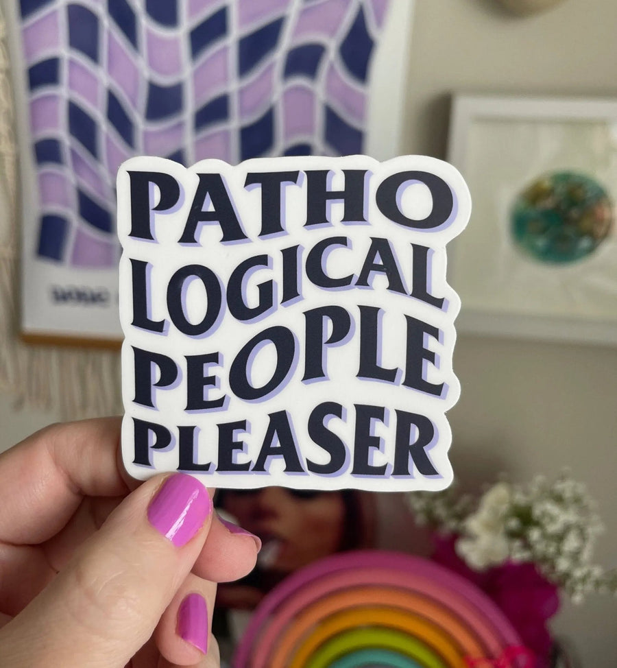 Pathological people pleaser sticker - MangoIllustrated - Sticker