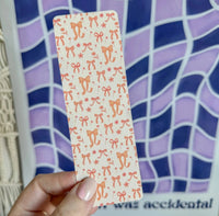 Peach Fuzz Bows bookmark - MangoIllustrated - Bookmarks