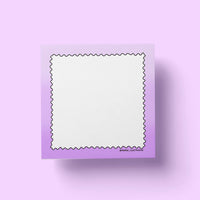 Purple Gradient Squiggle Sticky Notes