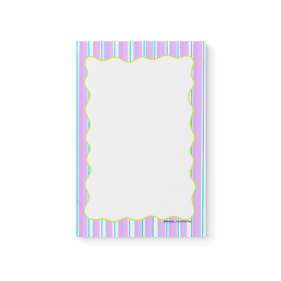 Purple Stripes Notepad
