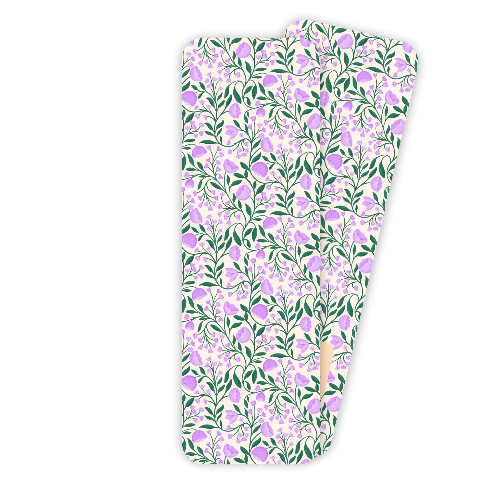 Purple Trailing Florals Bookmark