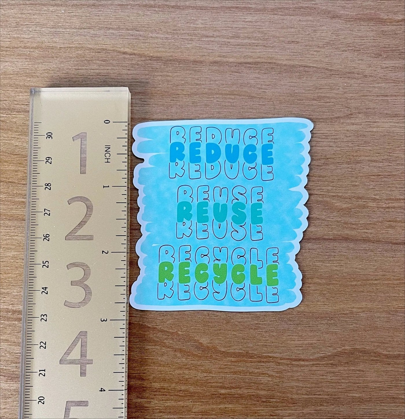 Reduce reuse recycle sticker - MangoIllustrated - Sticker