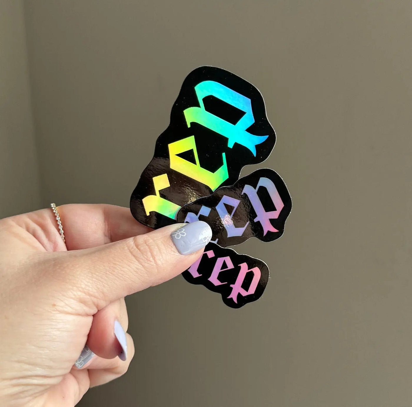 Rep holographic sticker - MangoIllustrated - Sticker