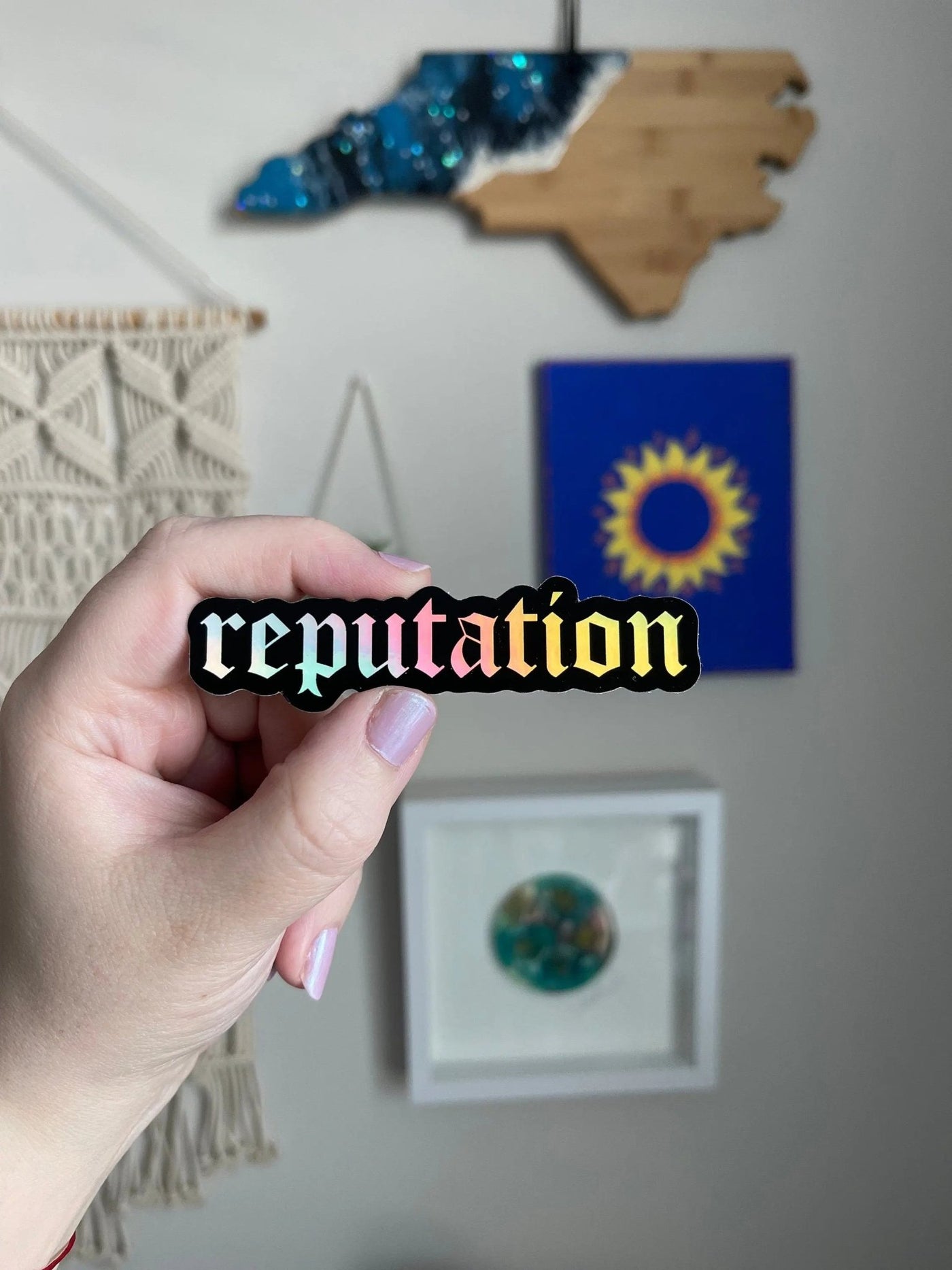 Reputation holographic sticker - MangoIllustrated - Sticker