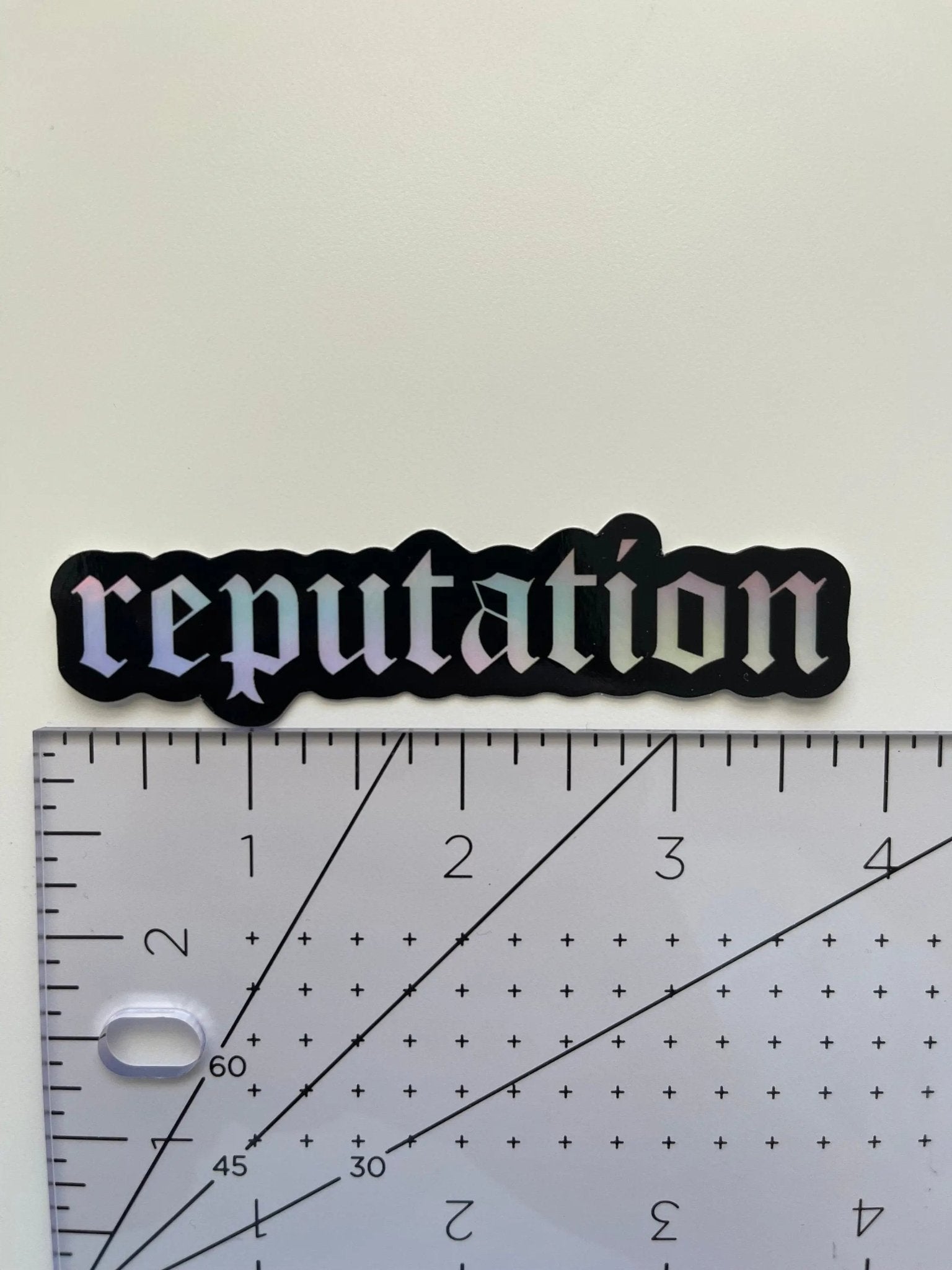 Reputation holographic sticker - MangoIllustrated - Sticker