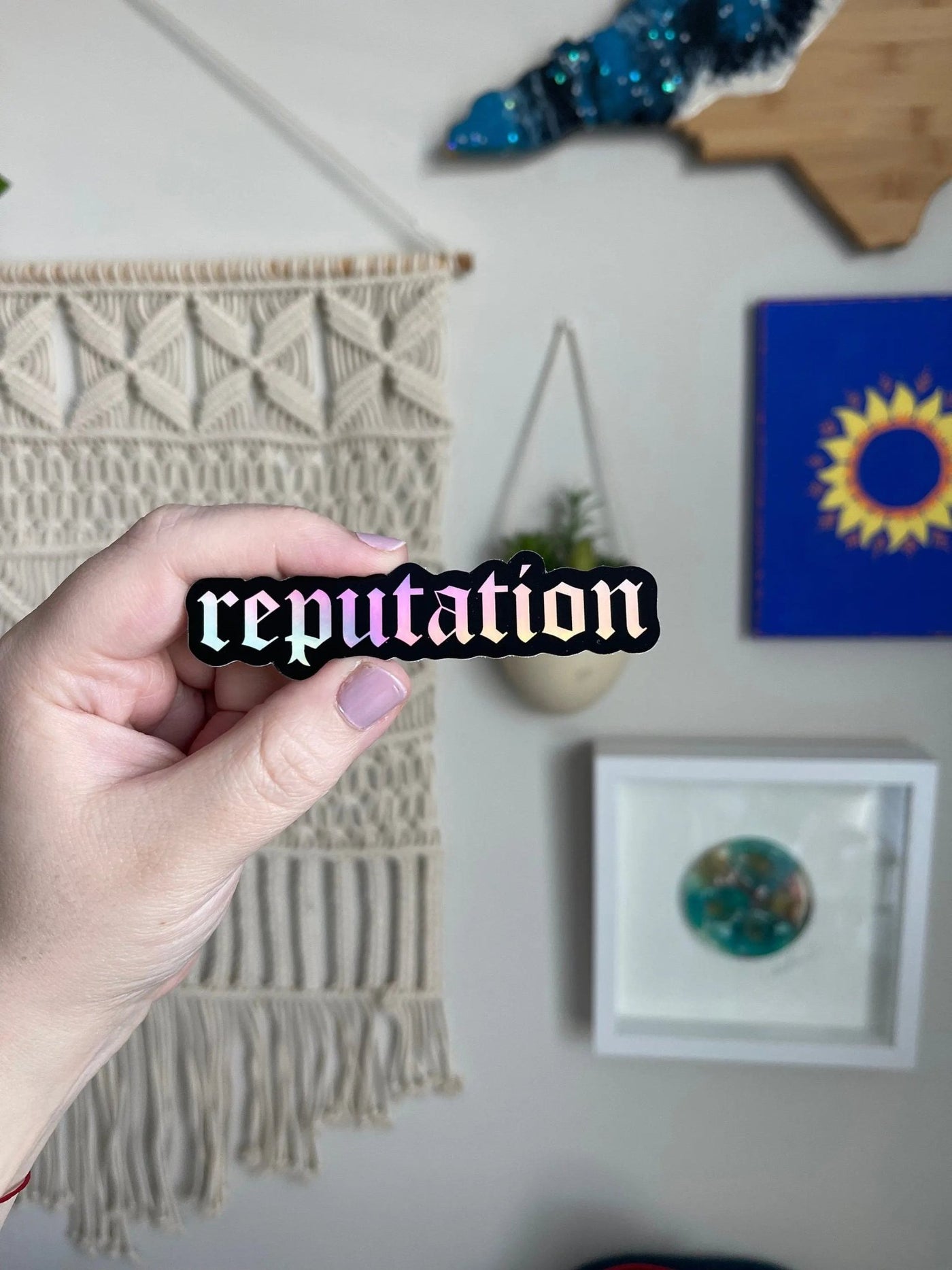 Reputation holographic sticker - MangoIllustrated - Sticker