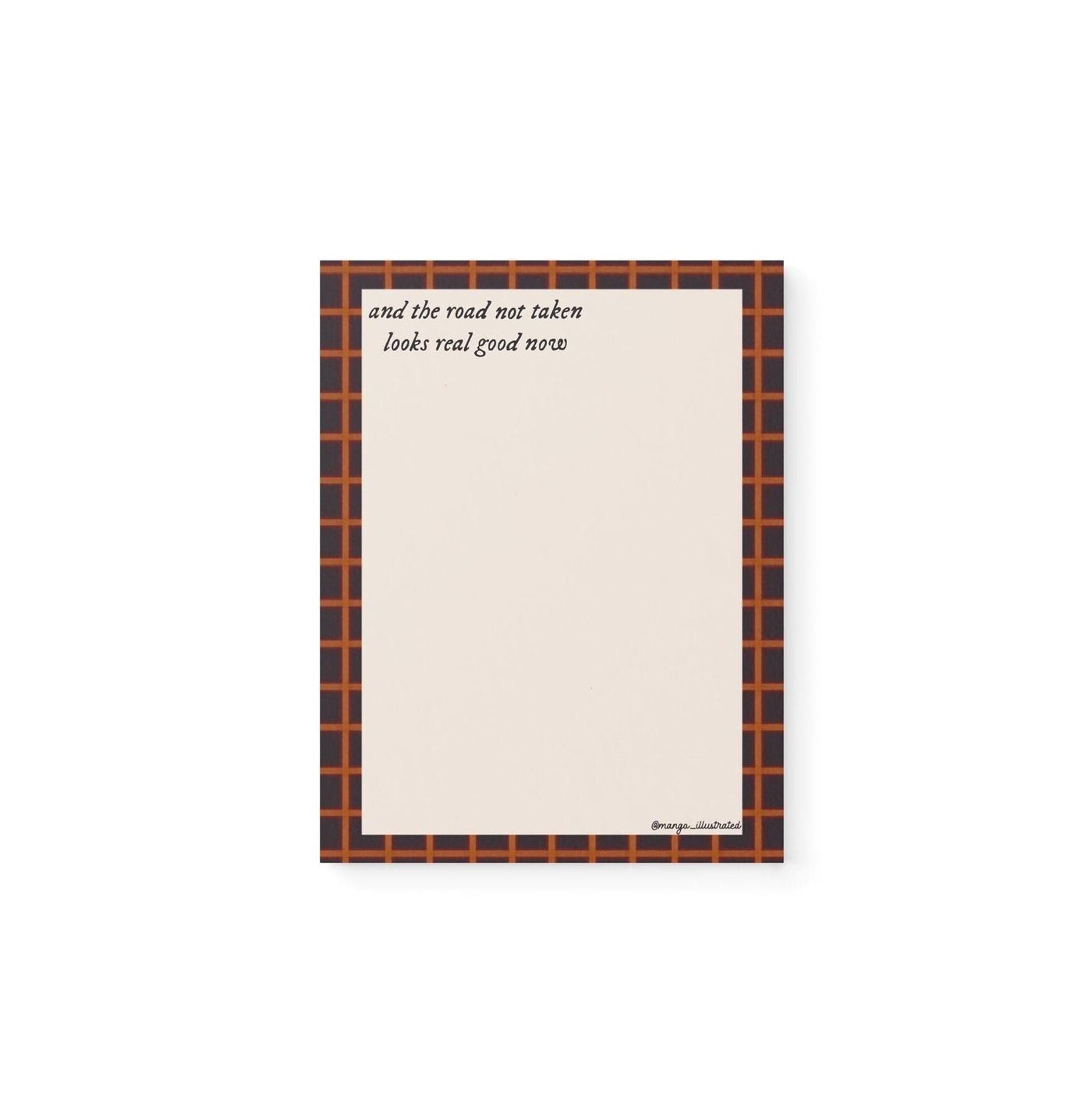 Road not taken evermore notepad - MangoIllustrated - Notepad