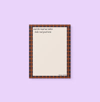 Road not taken evermore notepad - MangoIllustrated - Notepad