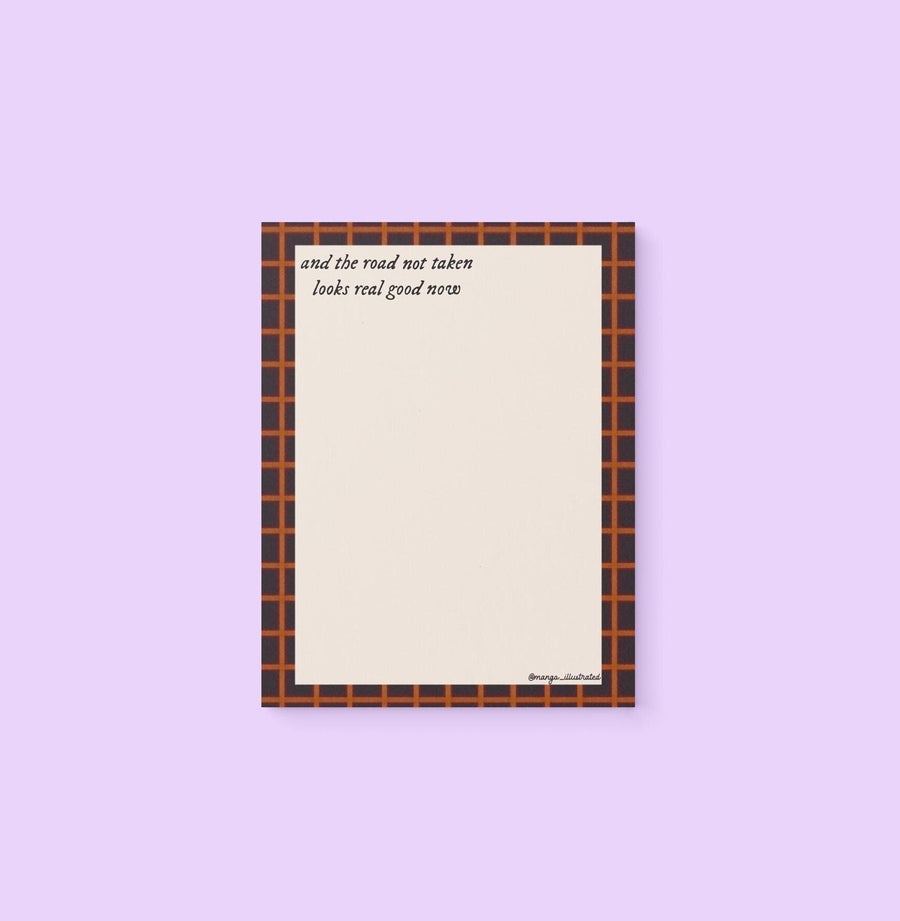 Road not taken evermore notepad - MangoIllustrated - Notepad