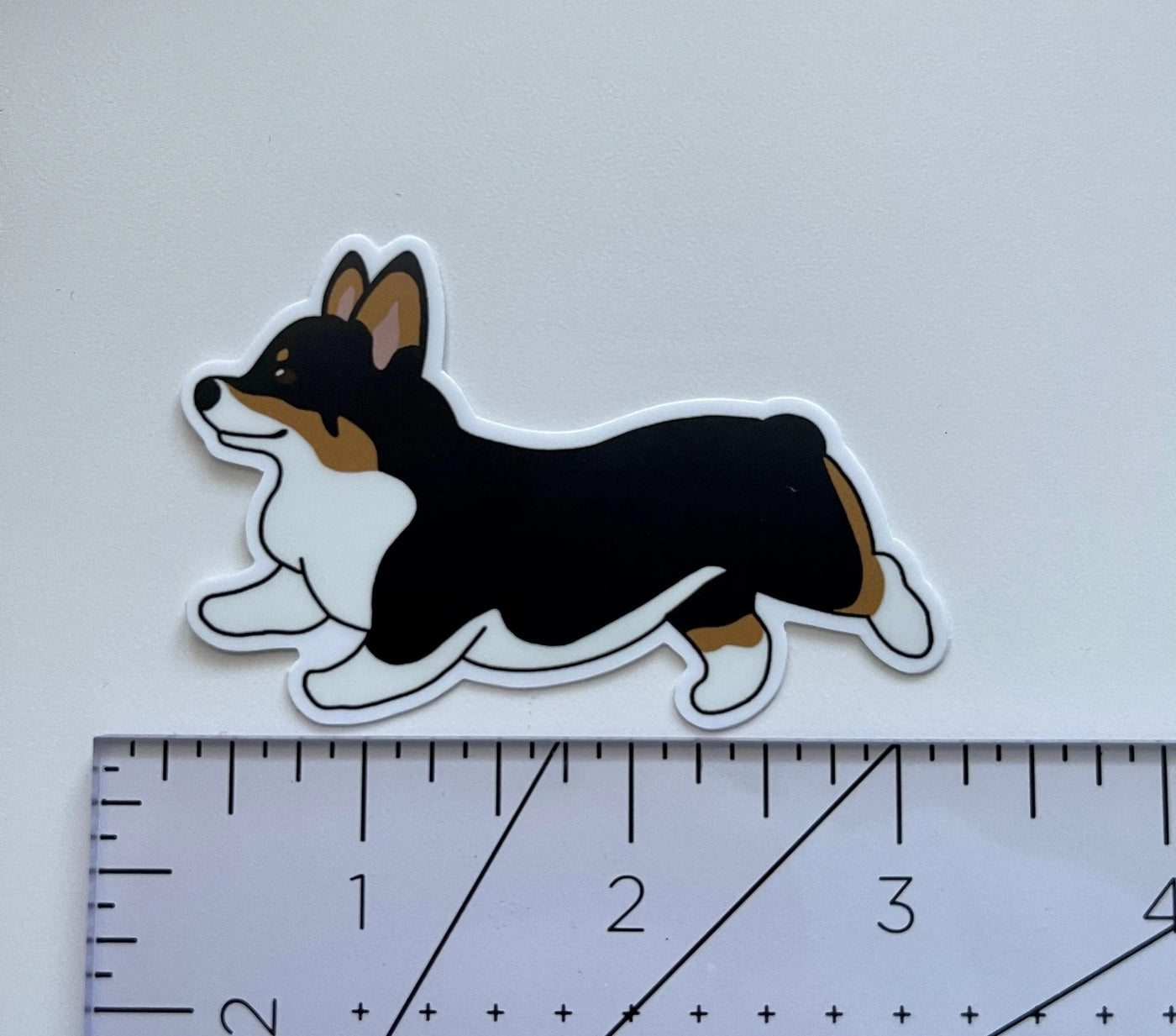 Running Corgi Sticker - MangoIllustrated - Sticker