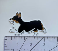 Running Corgi Sticker - MangoIllustrated - Sticker