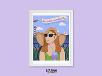 She Had a Marvelous Time art print - MangoIllustrated - Physical Art Print