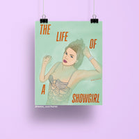 Showgirl art print - MangoIllustrated - Physical Art Print