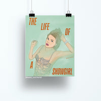 Showgirl art print - MangoIllustrated - Physical Art Print