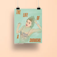 Showgirl art print - MangoIllustrated - Physical Art Print