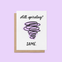 Still Spiraling greeting card - MangoIllustrated - Greeting Cards