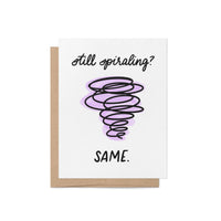 Still Spiraling greeting card - MangoIllustrated - Greeting Cards