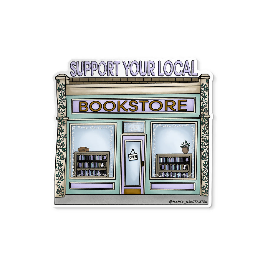 Support Your Local Bookstore sticker