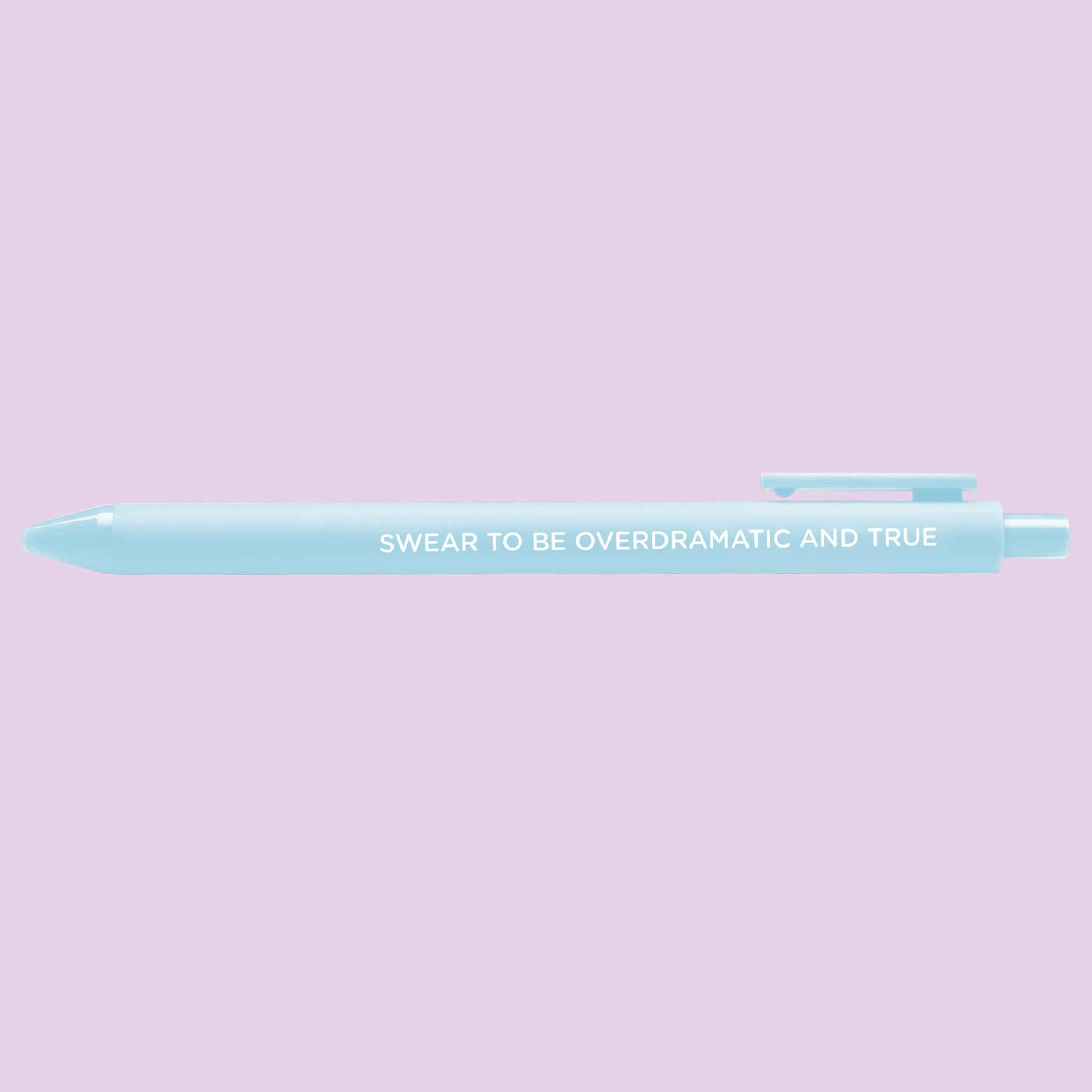 Swear to be overdramatic and true jotter gel pen - MangoIllustrated - Pens
