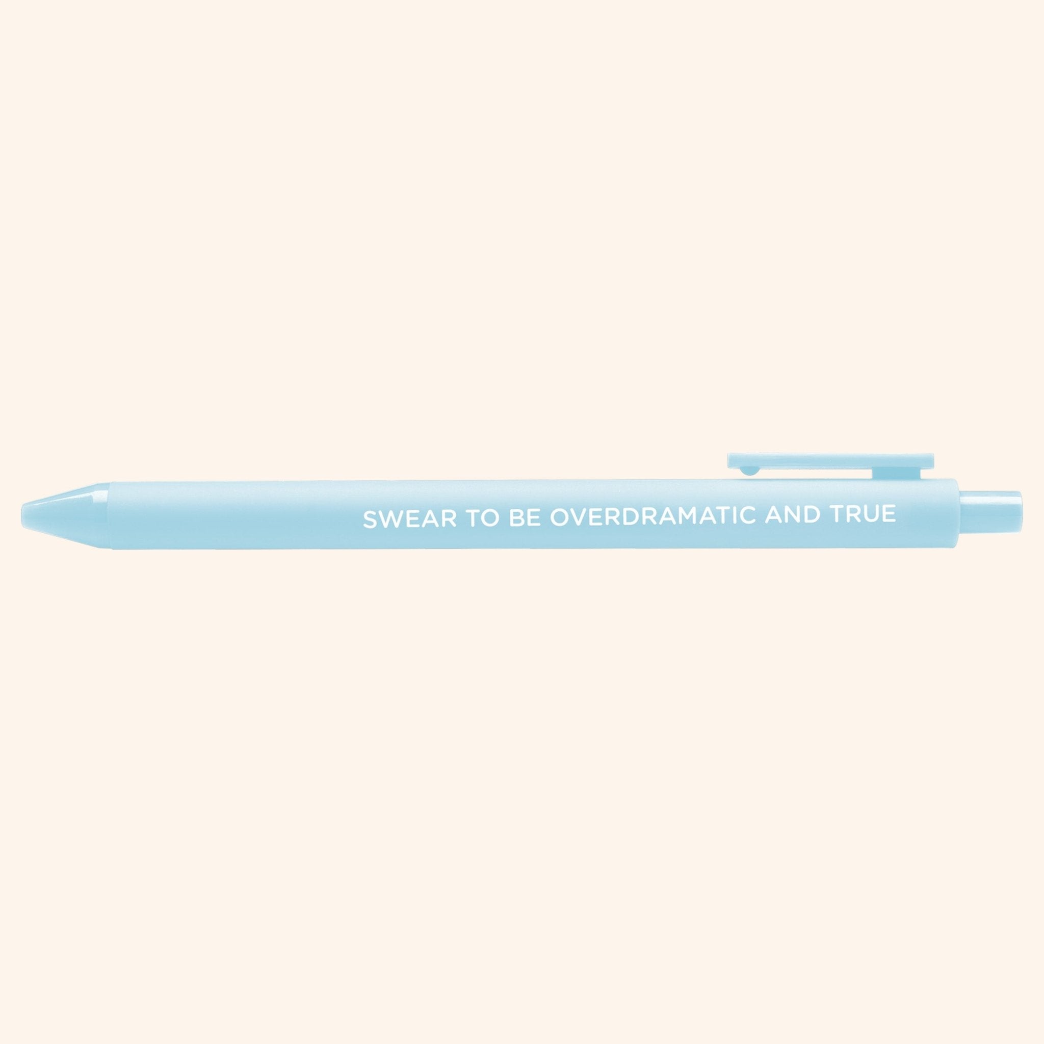 Swear to be overdramatic and true jotter gel pen - MangoIllustrated - Pens