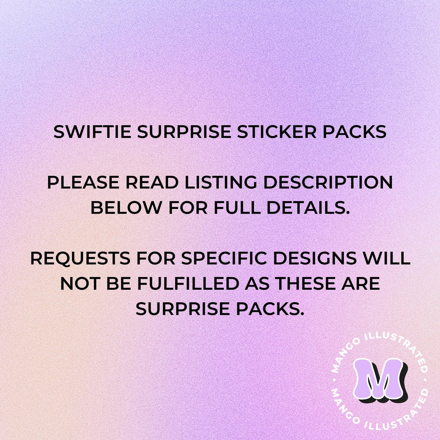 Swiftie sticker surprise pack - MangoIllustrated - Sticker