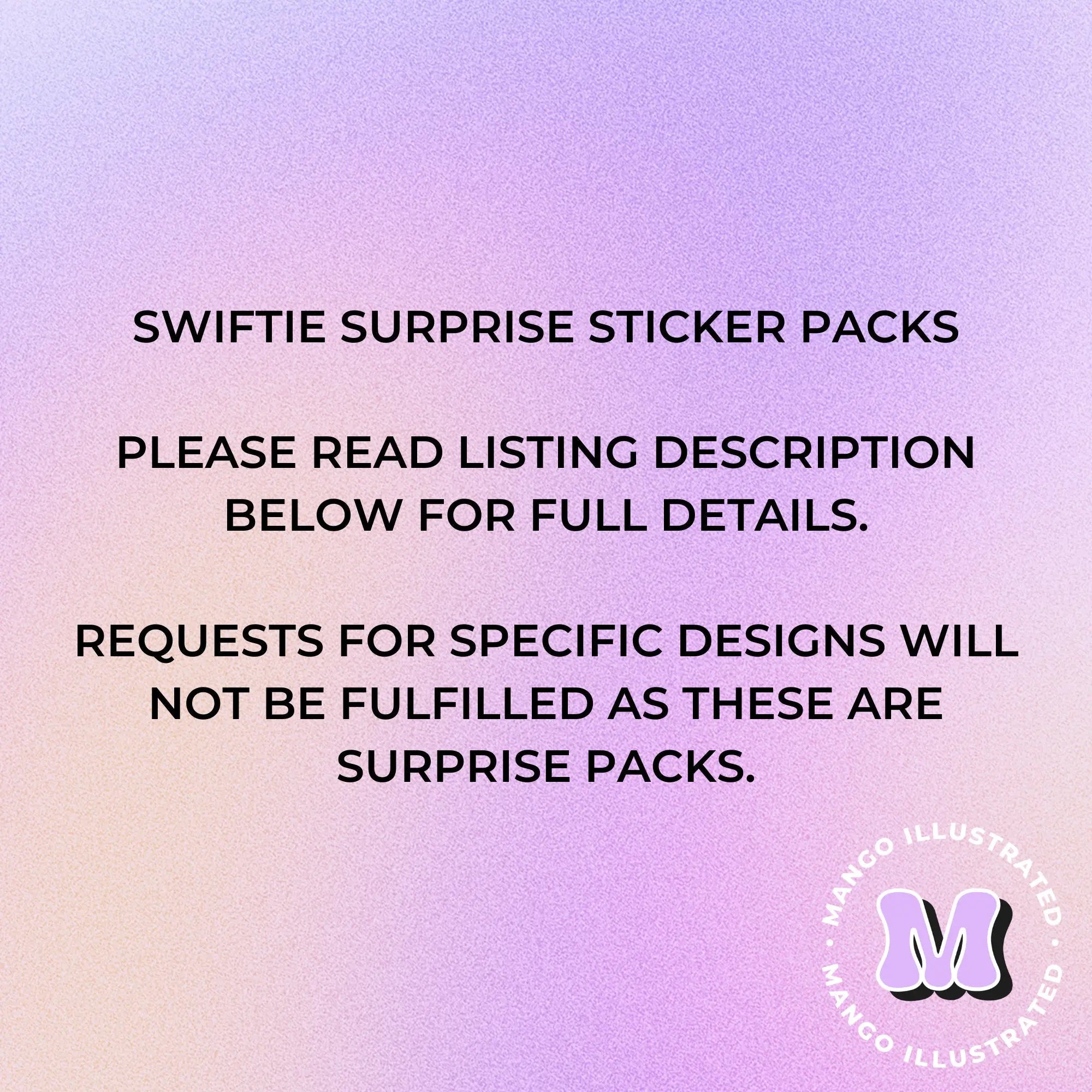 Swiftie sticker surprise pack - MangoIllustrated - Sticker