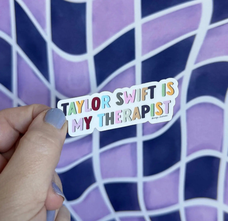 Taylor Swift is my therapist sticker - MangoIllustrated - Sticker