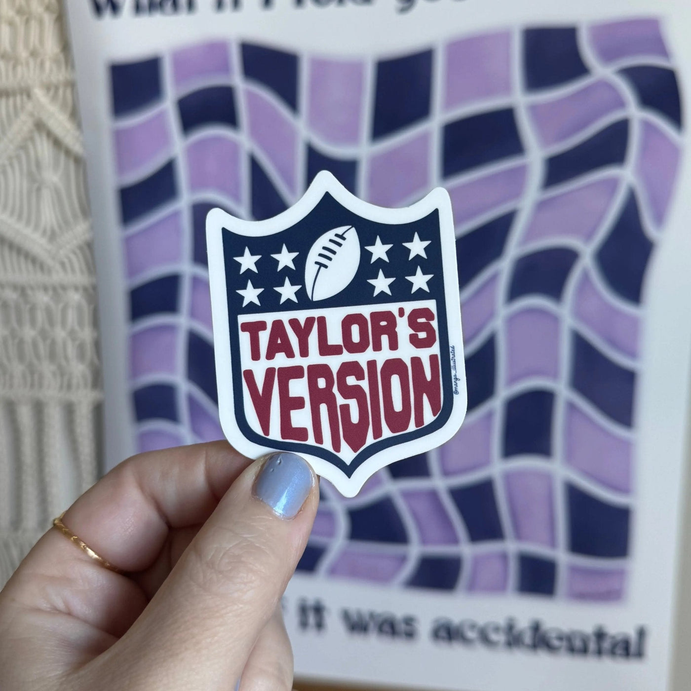 (Tay’s Version) of football sticker - MangoIllustrated - Sticker