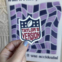 (Tay’s Version) of football sticker - MangoIllustrated - Sticker