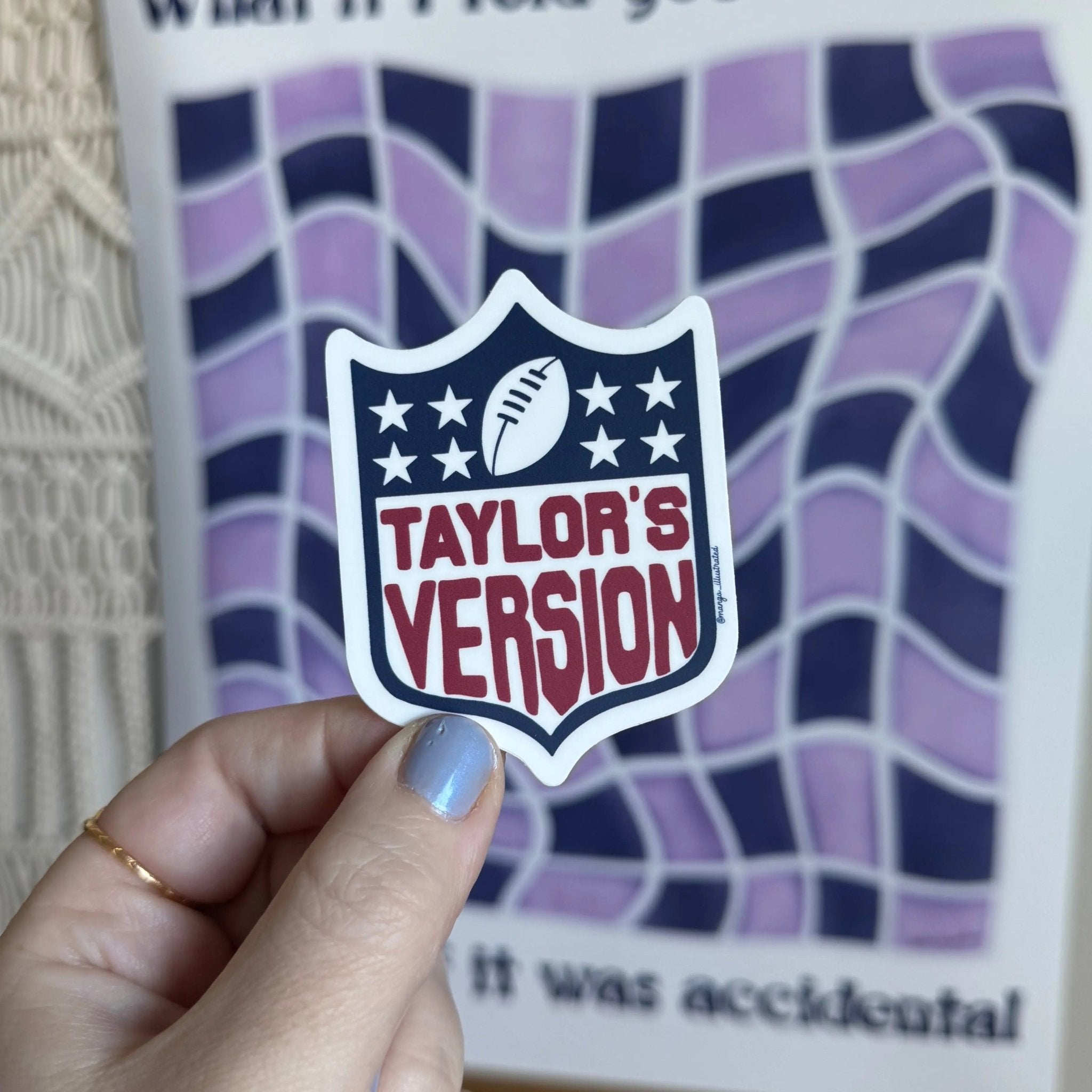 (Tay’s Version) of football sticker - MangoIllustrated - Sticker