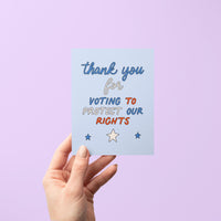 Thanks for voting greeting card - MangoIllustrated - Greeting Cards