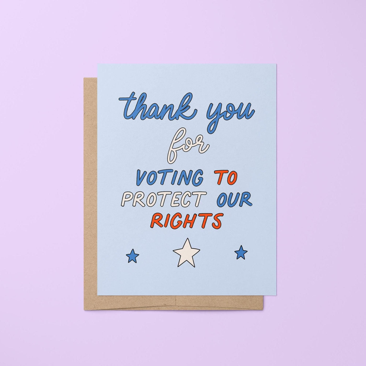 Thanks for voting greeting card - MangoIllustrated - Greeting Cards