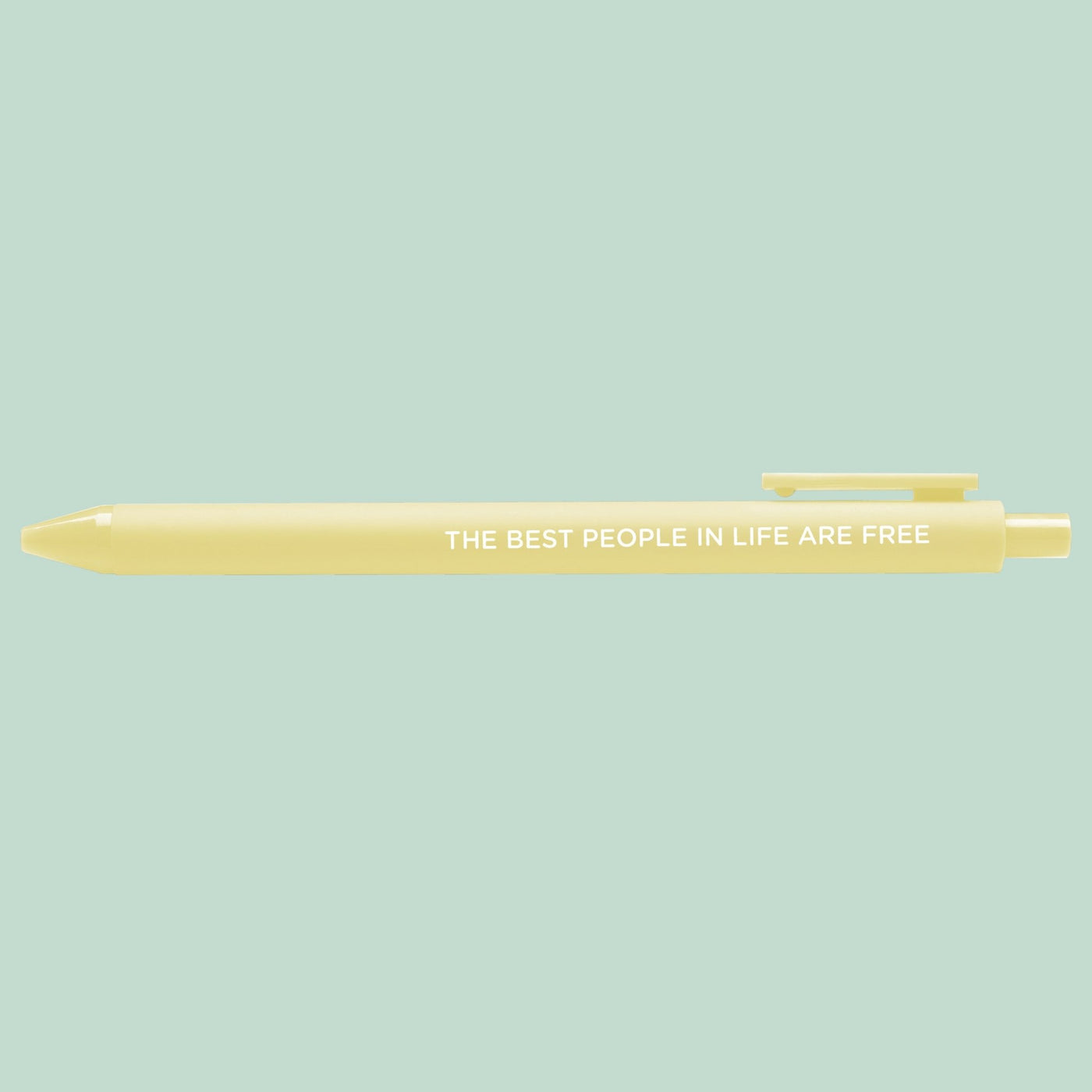 The Best People in Life Are Free jotter pen - MangoIllustrated - Pens