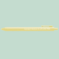 The Best People in Life Are Free jotter pen - MangoIllustrated - Pens