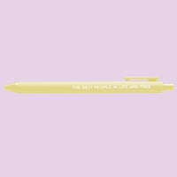 The Best People in Life Are Free jotter pen - MangoIllustrated - Pens