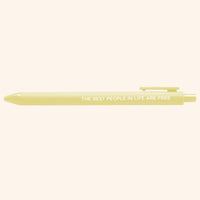 The Best People in Life Are Free jotter pen - MangoIllustrated - Pens